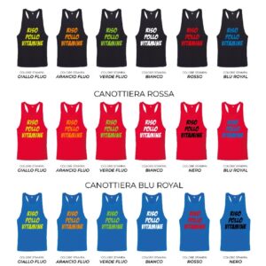 Canottiera Unisex - Riso Pollo e Vitamine